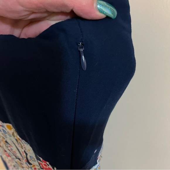 XHILARATION Butterfly Graphic Print Spaghetti Strap, Side Zip, Maxi Dress Size M - Picture 10 of 14